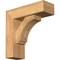 Ekena Millwork Imperial Block Smooth Bracket w/ Offset Brace, Western Red Cedar, 5 1/2"W x 16"D x 16"H BKT0604X16X16IMP05SWR - alternate 1